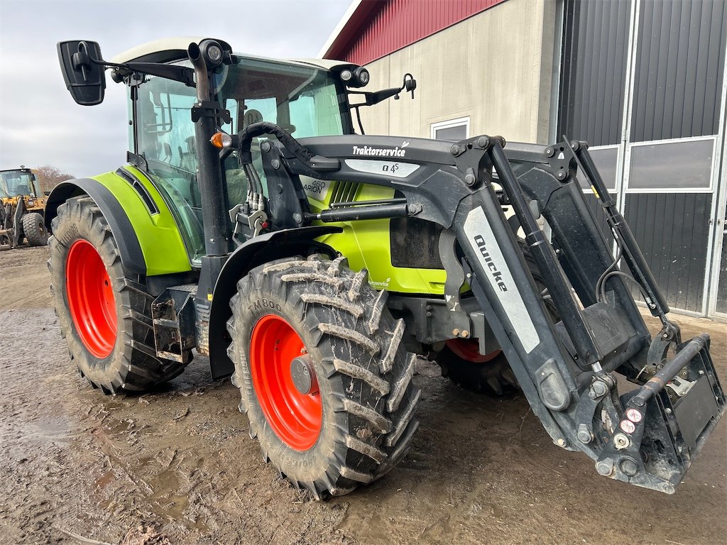CLAAS AVEC CHARGEUR FRONTAL QUICKÉ Q4s 4 claas arion 460 – 140 ch – 2020 – 7 852 h + chargeur frontal quicke q4s