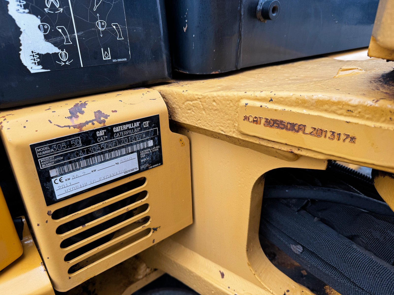 Cat 305.5 CR 43 cat 305.5 cr 5t5 3 922 h 2011