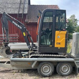 volvo ec18e + remorque brenderup mt3080 – 1t8 – 637 h – 2019